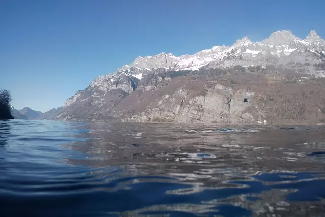 Bergsee Taucher, Altitude Diver, Tauch Ab